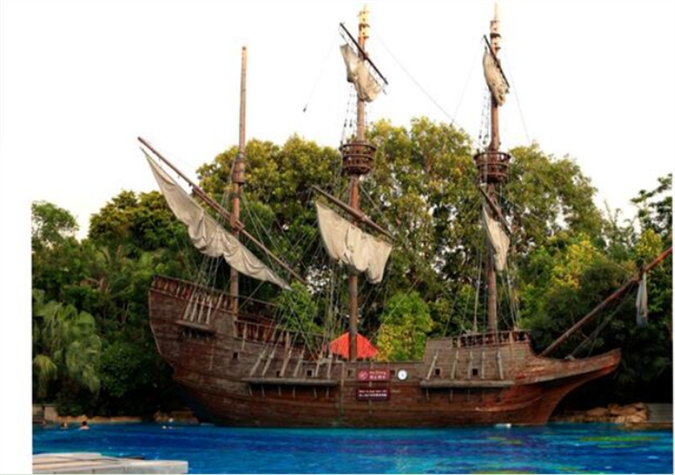 深圳景观海盗船|户外景观设施|景观船生产厂家