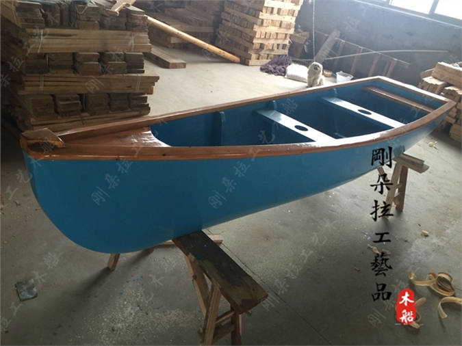 厂价直销欧式木船景观装饰木船手工手划小木船休闲观光旅游