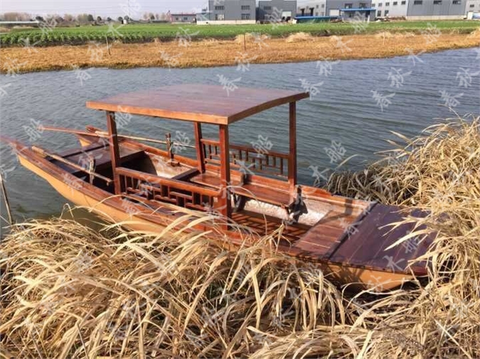 木船观光船装饰船乌篷船欧式船道具船单蓬船