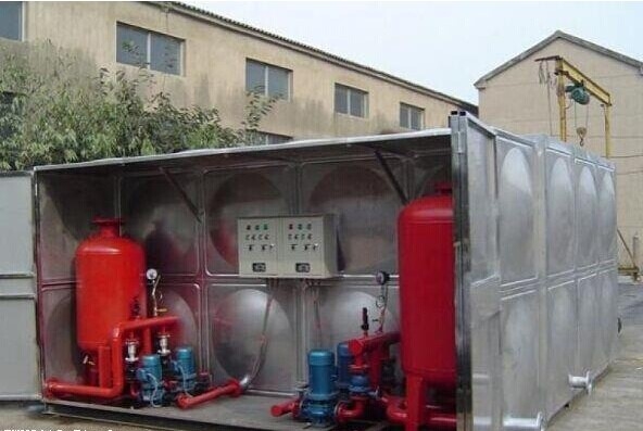 设计院图纸W-18-18/3.6-30-I-HDXBF箱泵一体化消防泵站水箱图1