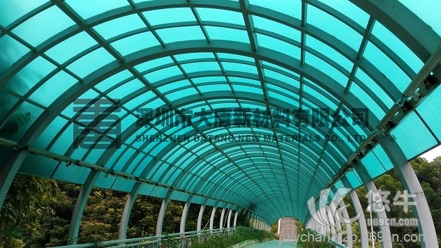 深圳pc阳光板pc耐力板雨棚顶棚盖板阳光房板