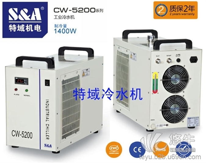 S&ACW-5200冷水机用于布料皮革激光裁床冷却