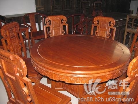 红木圆桌