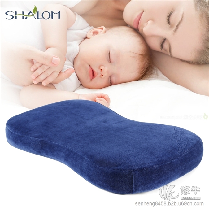 婴儿防偏头定型矫正枕头