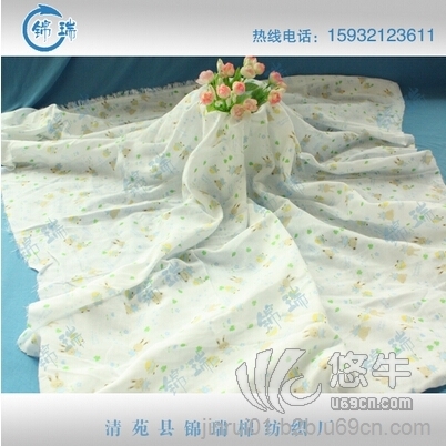 纯棉双层印花纱布，纱布制品