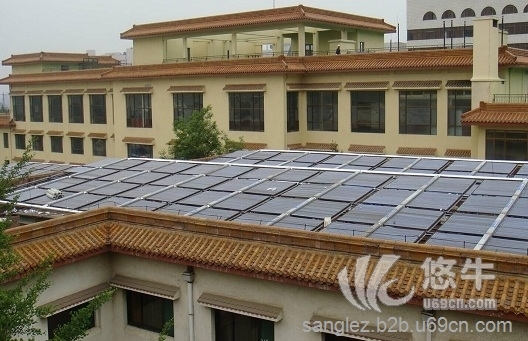 河南酒店太阳能工程-登封黄河商务酒店太阳能热水工程