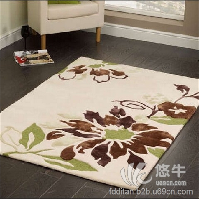 简约现代客厅地毯茶几地毯卧室满铺地毯婚房加厚床边毯地垫可定做图1
