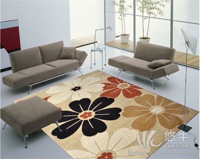 简约现代客厅地毯卧室地毯图1