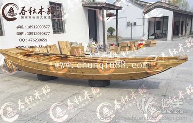 中式仿古工艺仿古小渔船钓鱼船鱼鹰船大小木船复古工艺捕鱼船