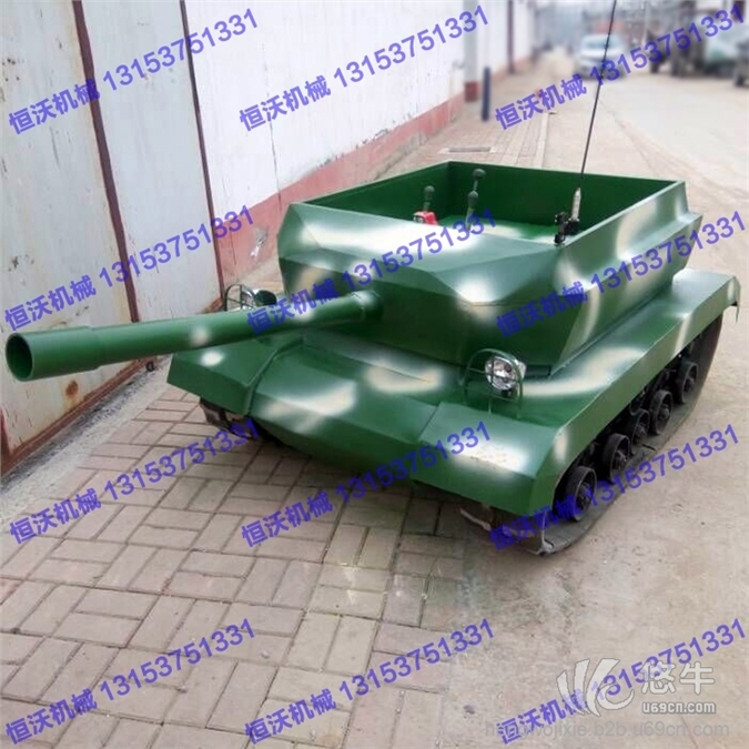厂家专业销售大型迷彩坦克车景区游乐坦克车图1