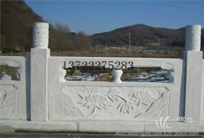 石材柱子石雕栏杆大理石护栏白色栏杆石材阳台柱