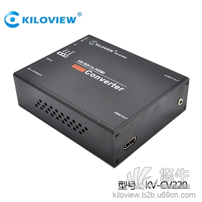 KV-CV220SD/HD/3G-SDI转HDMI视频转换器1080P60广播级图1