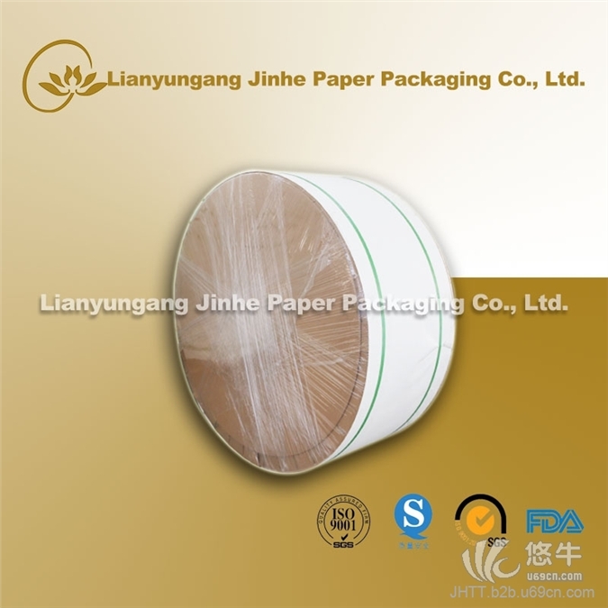 连云港金荷生产销售FSC淋膜纸/本色纸盘纸餐盒食品级牛皮纸淋膜纸图1