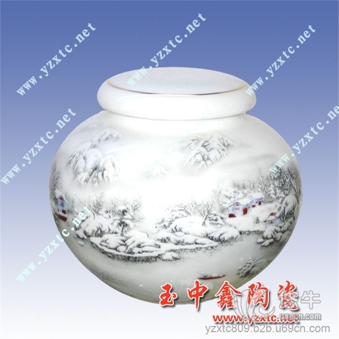 景德镇手绘陶瓷陶瓷茶叶罐