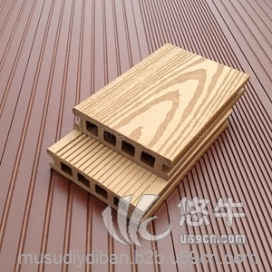 塑木pe地板防滑防潮地板100H25室外木地板木塑复合地板材料图1