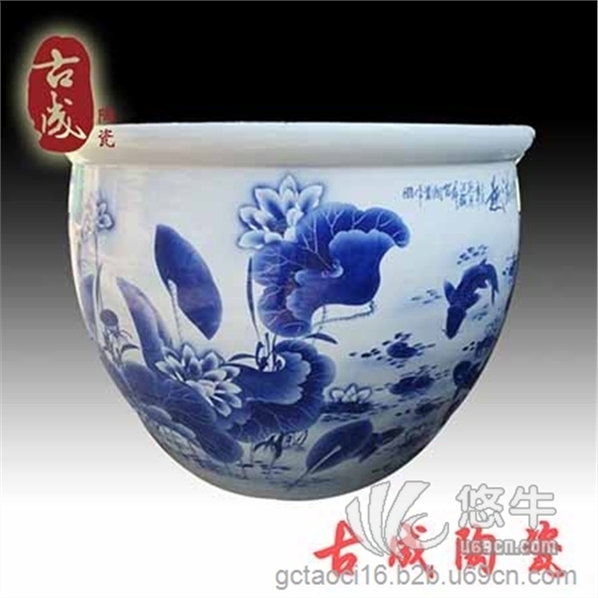 景德镇陶瓷浴缸1.2米青花泡澡缸价格图1