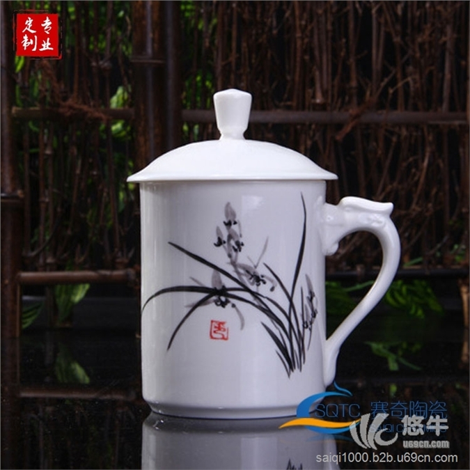 景德镇陶瓷茶杯竹叶青款式厂家