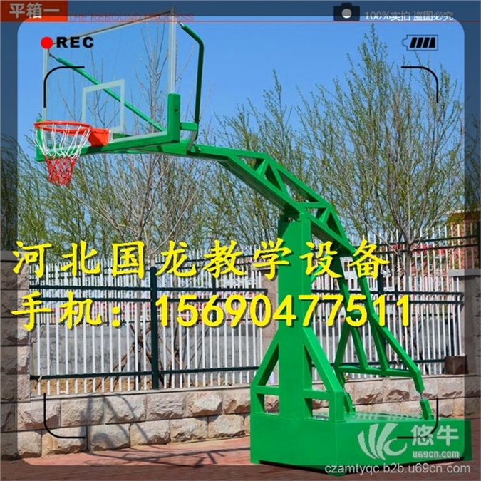 地埋篮球架,蚌埠市篮球圈厂家价格图1