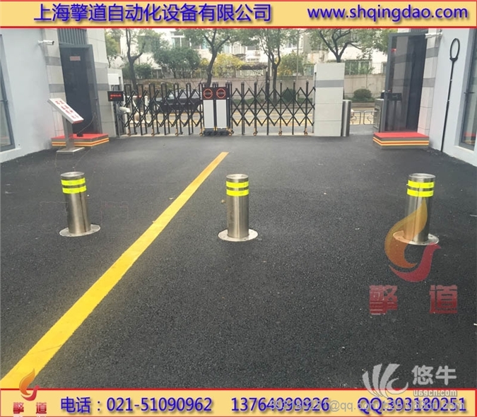 电动伸缩路障，上海升降柱厂家，遥控升降路障图1