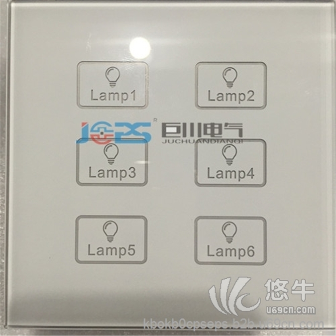 专利产品A1-86DI-2748巨川电气6键LCD智能控制面板