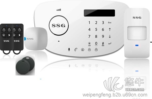 智能无线家用报警器，家用防盗GSM报警器图1