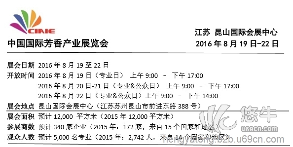 2016中國(guó)國(guó)際芳香產(chǎn)業(yè)（昆山）展覽會(huì)