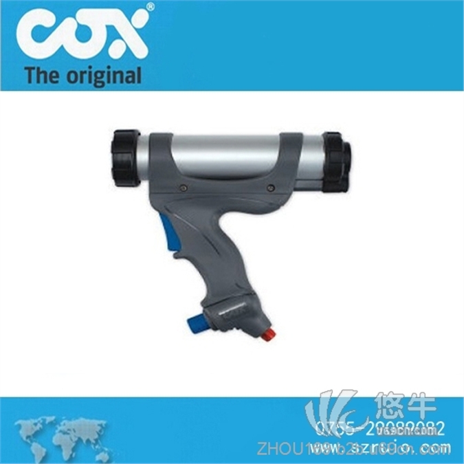 英国COX正品新款AF3气动硅胶枪硬包装胶310ml筒装型