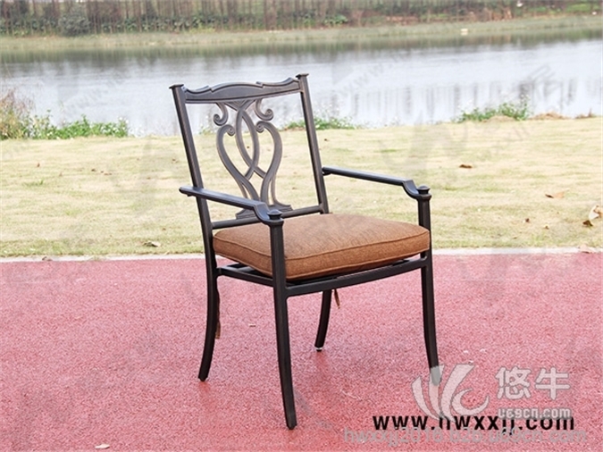 铸铝单椅BML15119|铸铝桌椅|花园休闲家具图1