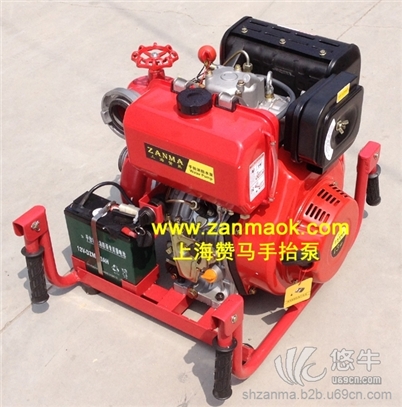 上海赞马2.5寸3寸柴油手抬机动消防泵,柴油手抬泵