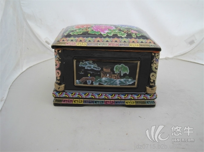 景德镇陶瓷骨灰盒，殡葬品基督教用品陶瓷骨灰盒