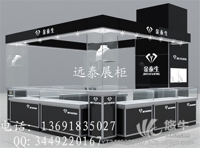 深圳时尚不锈钢珠宝展示柜定制工厂