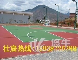 公园肇庆水性球场地面涂料铺设图1