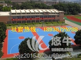 室内清远学校篮球场涂料地面翻新施工图1