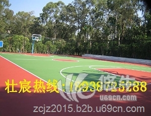 公园清远学校篮球场涂料地面翻新铺设图1