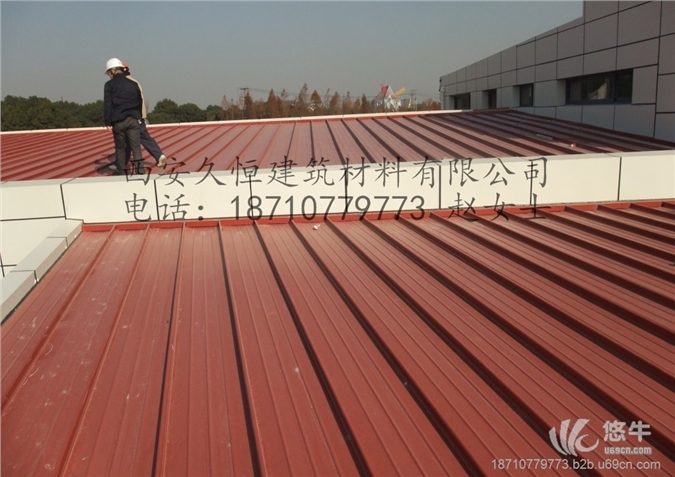 生产内蒙古呼和浩特铝镁锰直立锁边屋面板YX65-430/500图1