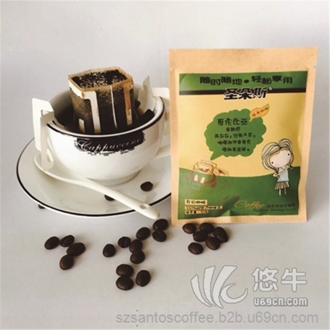 圣朵斯咖啡哥伦比亚滤挂式挂耳咖啡现磨咖啡粉70g