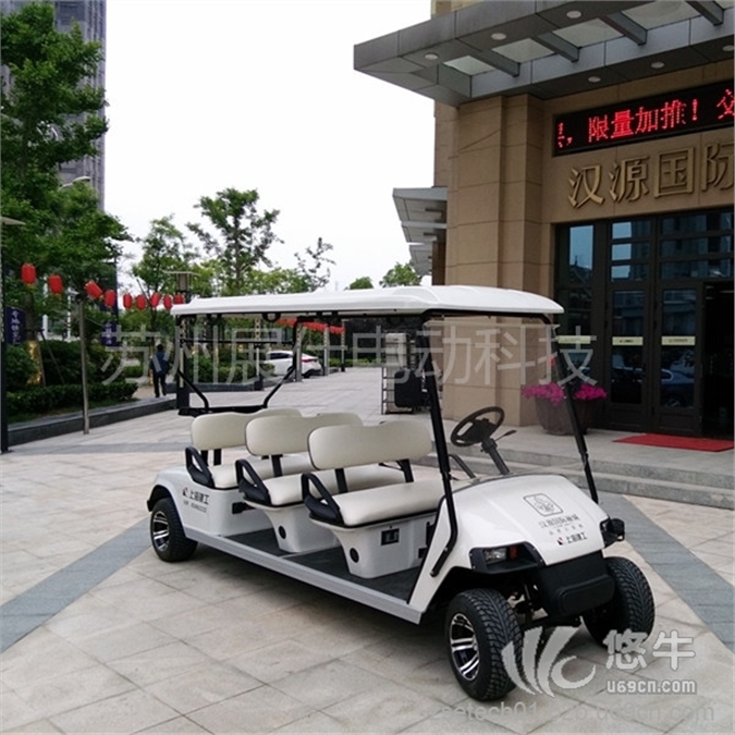 南京无锡6座电动看房车，高尔夫球车四轮，公园观光车