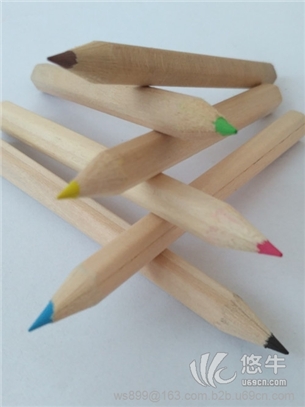 威圣迷你6色彩色铅笔/原木色彩色铅笔/绘画用笔图1
