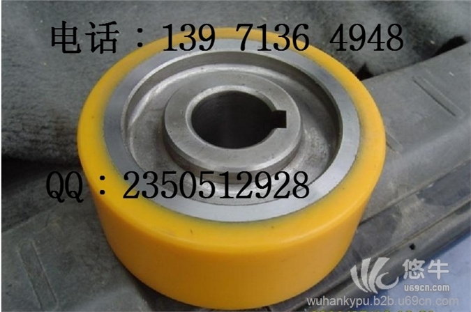 武汉电动叉车轮耐磨聚氨酯橡胶包胶、驱动轮包胶