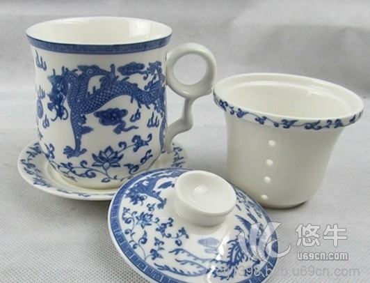 珠海青花瓷茶漏杯
