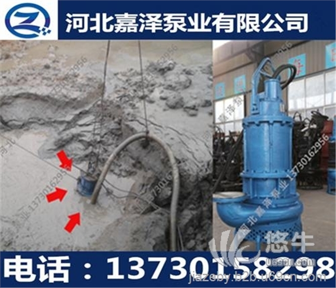 基坑清淤泥浆泵、泥浆泵、抽沙泵图1