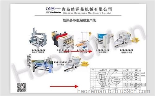 木塑发泡板贴面机图1