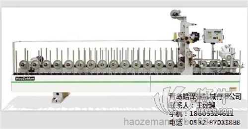 PUR热胶三聚氰胺板包覆机