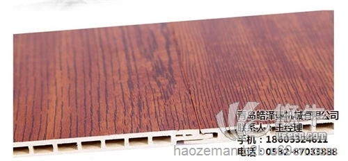 竹木纤维板热胶PUR覆膜机图1