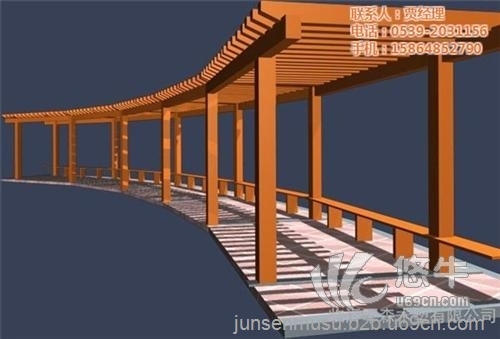 木塑廊架图1