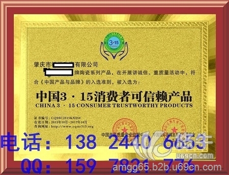 中国315消费者可信图1