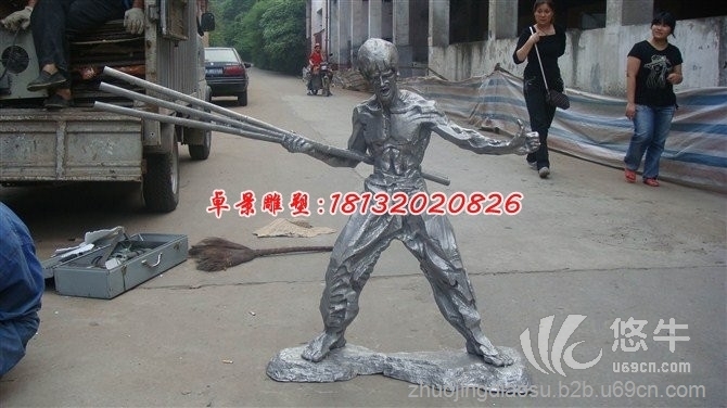 李小龙雕塑玻璃钢人物