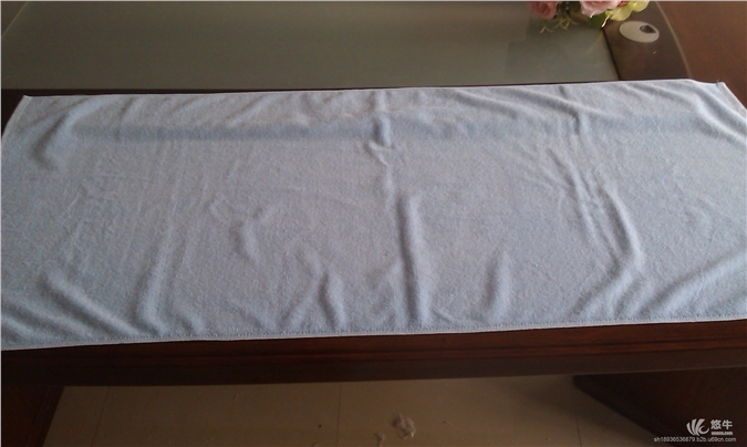 纯棉32线平织浴巾图1