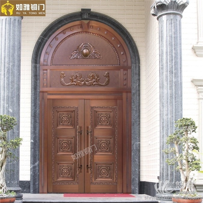 上海复合铜门，别墅铜
