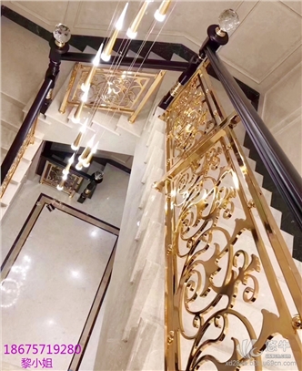 铜色铝楼梯护栏图1